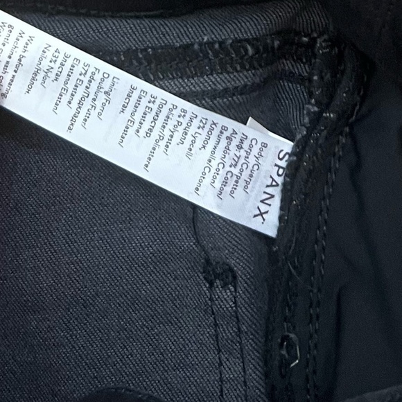 NWT Spanx High Rise Distressed Ankle Skinny Jeans in Vintage Black - Picture 9 of 9